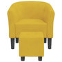Voir la diapositive 3 : VIDAXL Chaise cabriolet avec repose pied jaune velours