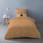 Voir la diapositive 1 : Dourev Housse de couette 140x200 Leopi + 1 taie 100% coton