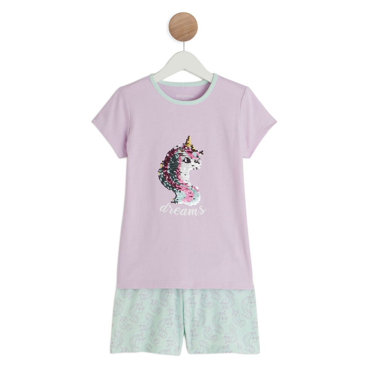 INEXTENSO Pyjashort licorne fille