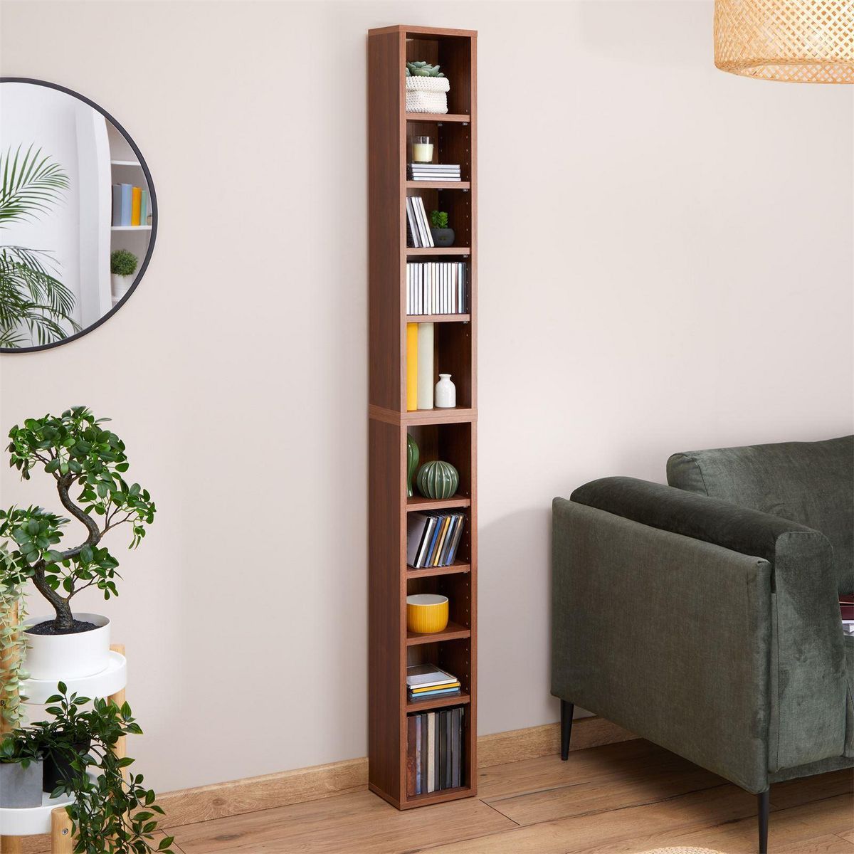 IDIMEX Etagères modulables MUSIQUE pour CD et DVD, en mélaminé