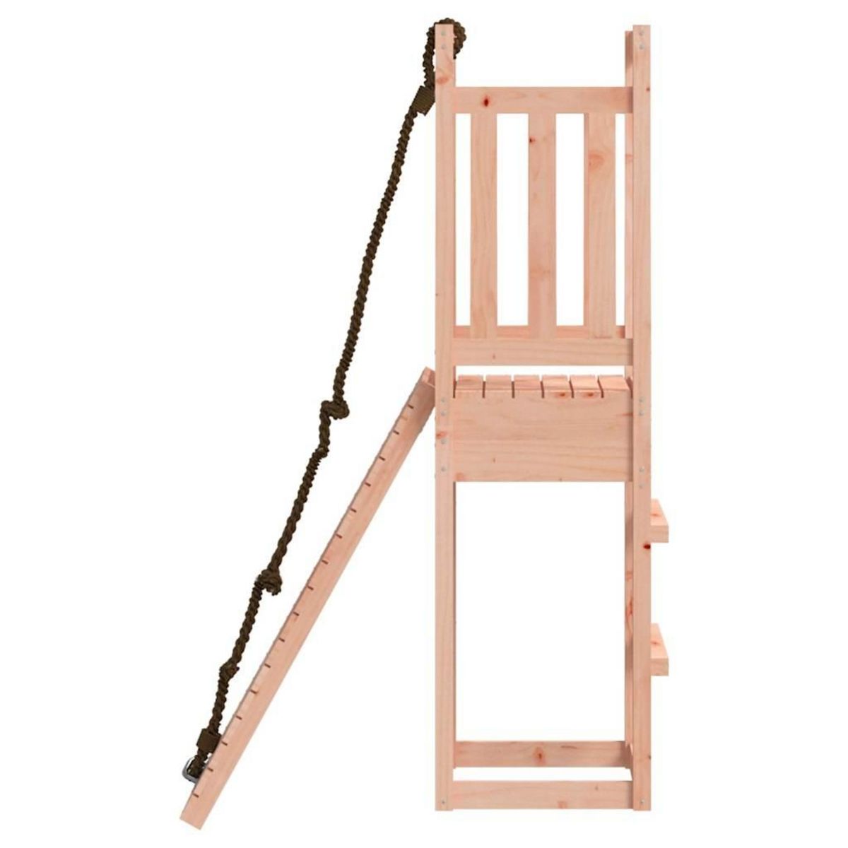 VIDAXL Maisonnette de jeu avec mur d'escalade bois massif Douglas