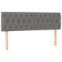 Voir la diapositive 4 : VIDAXL Tete de lit a LED Gris fonce 160x7x78/88 cm Tissu