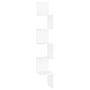 Voir la diapositive 2 : VIDAXL Etagere d'angle murale Blanc 20x20x127,5 cm bois d'ingenierie