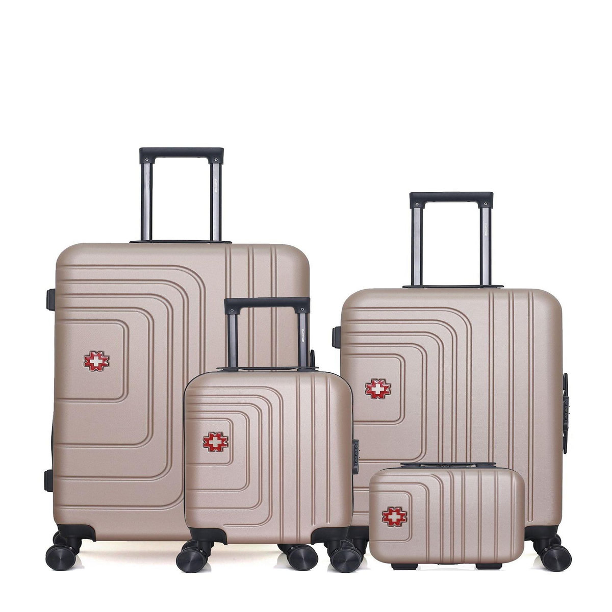 SWISS KOPPER SWISS KOPPER - Lot de 4 - Valises grand format, weekend, cabine XXS et vanity RUTI