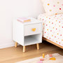 Voir la diapositive 4 : Atmosphera Kids Table de Chevet Enfant Cœur  Amour  40cm Blanc