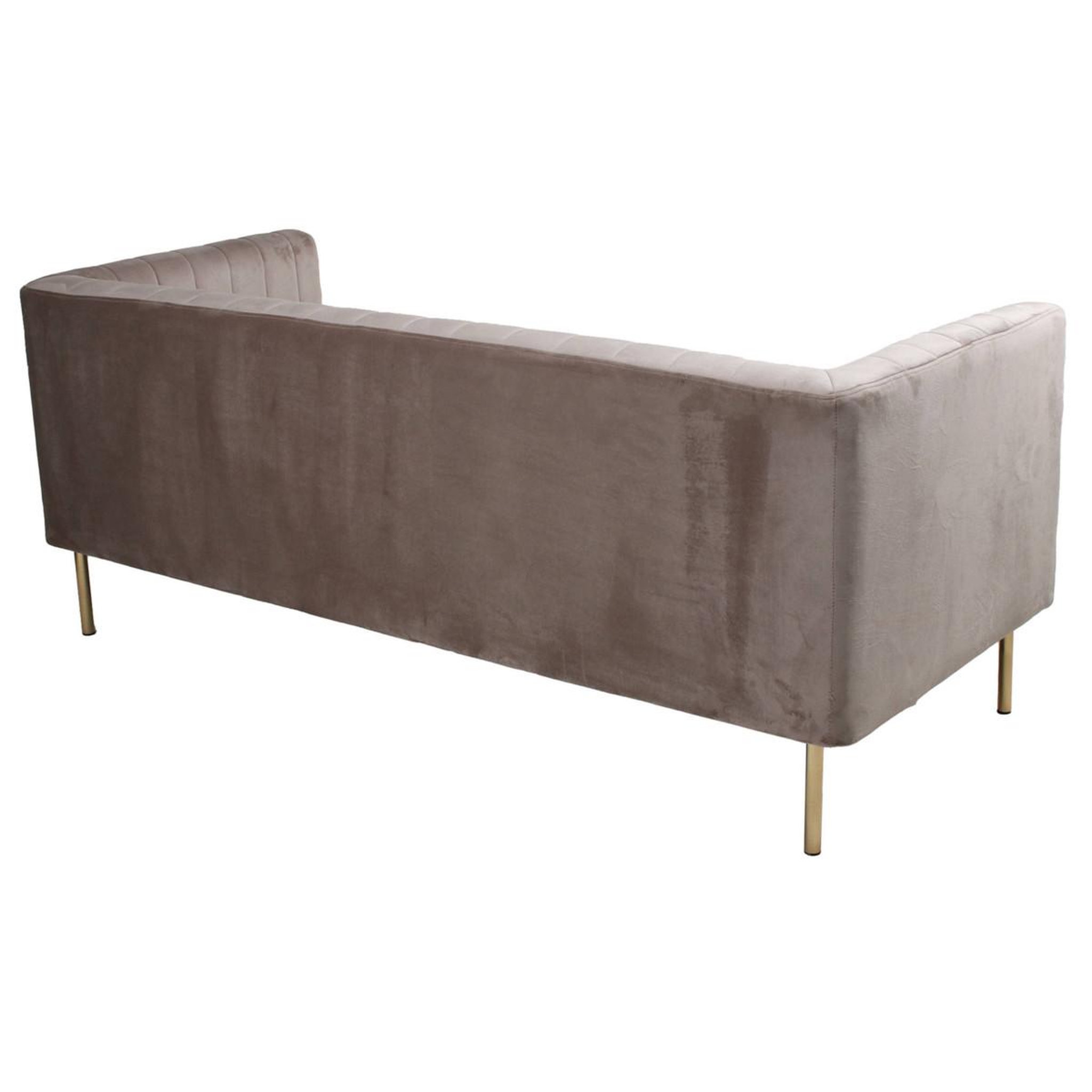 Voir la diapositive 3 : Paris Prix Canapé 3 places velours  taylor  179cm taupe