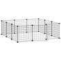 Voir la diapositive 4 : VIDAXL Cage animaux de compagnie a 12 panneaux et porte Noir 35x35 cm