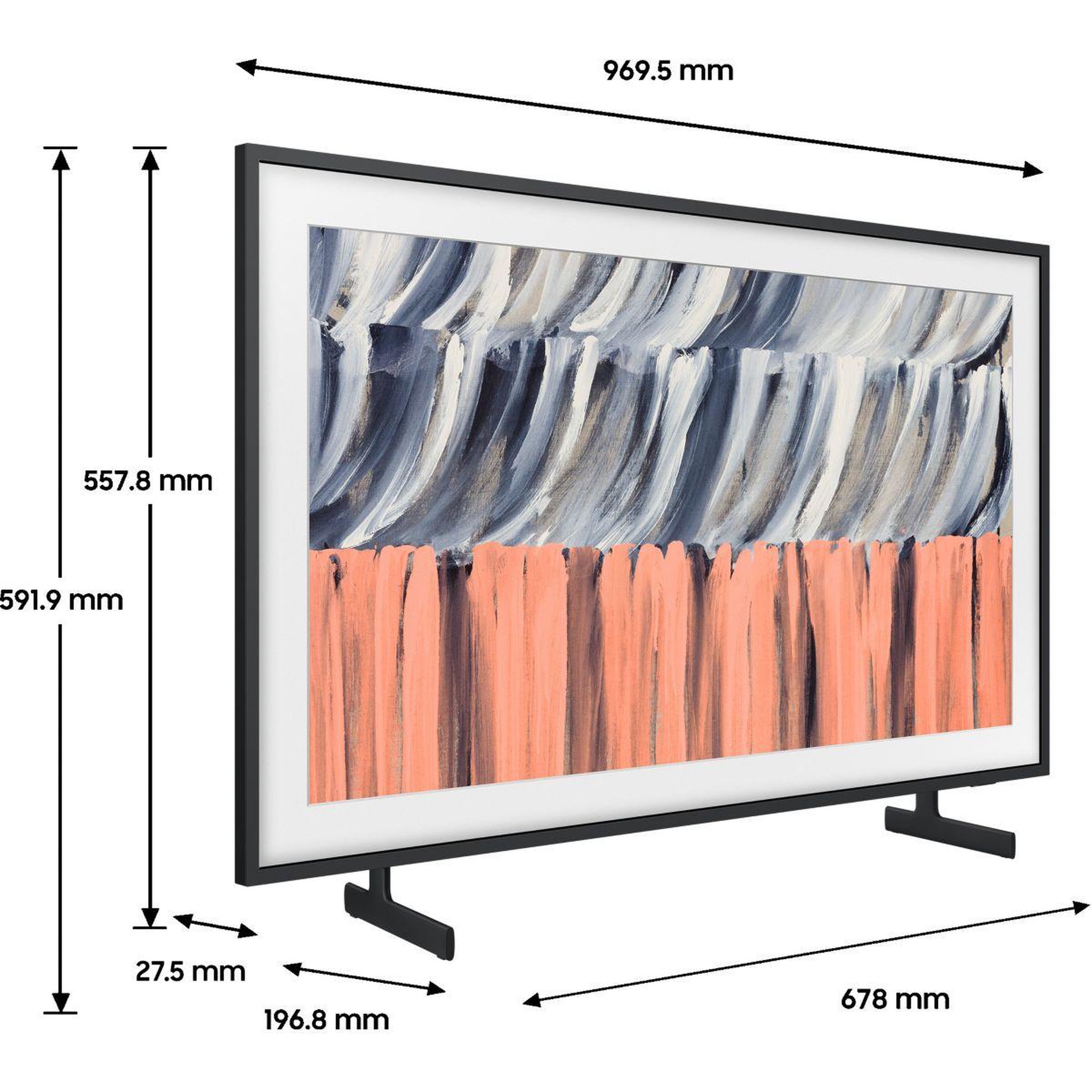 Voir la diapositive 3 : Samsung Tv qled the frame 43ls03he (2026) 43  (108 cm) 4k ultra hd - mode art (effet tableau), smart tv, anti-reflet
