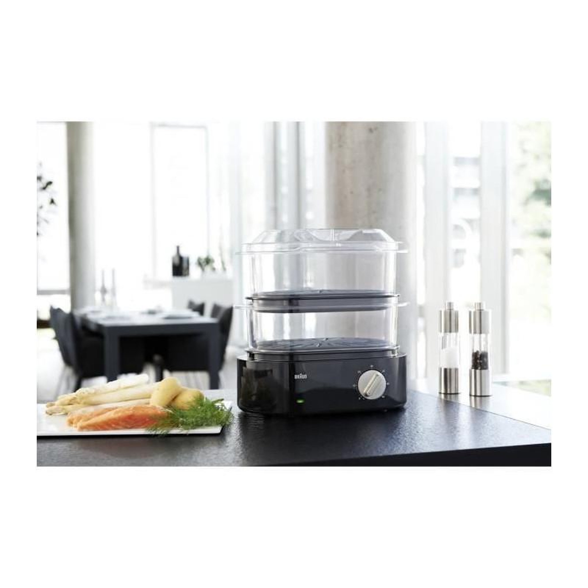 Voir la diapositive 3 : BRAUN Cuiseur Vapeur - BRAUN collection Identity FS 5100