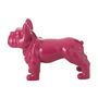 Voir la diapositive 2 : Paris Prix Statue Déco  Bulldog  88cm Fuchsia