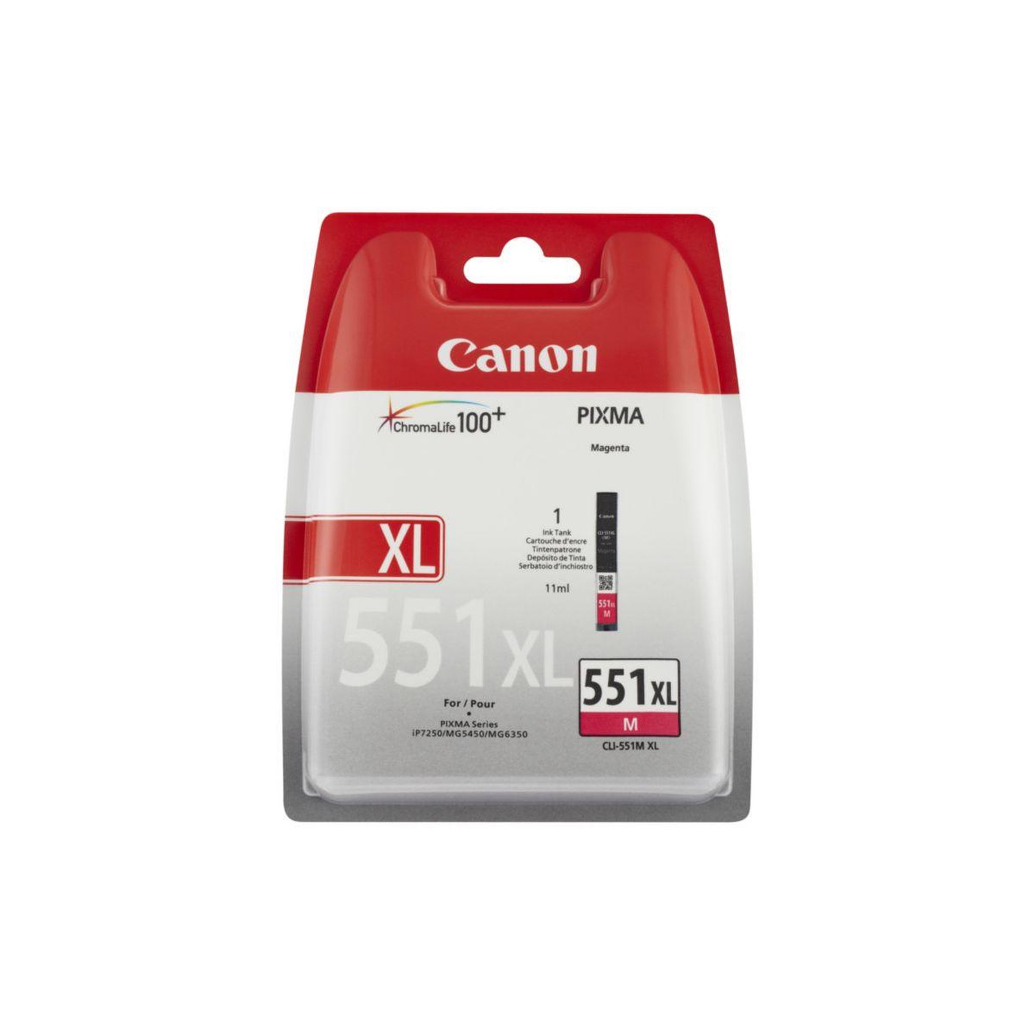 Voir la diapositive 2 : Canon Cartouche d'encre originale cli-551 xl magenta haute capacité - 6446b001