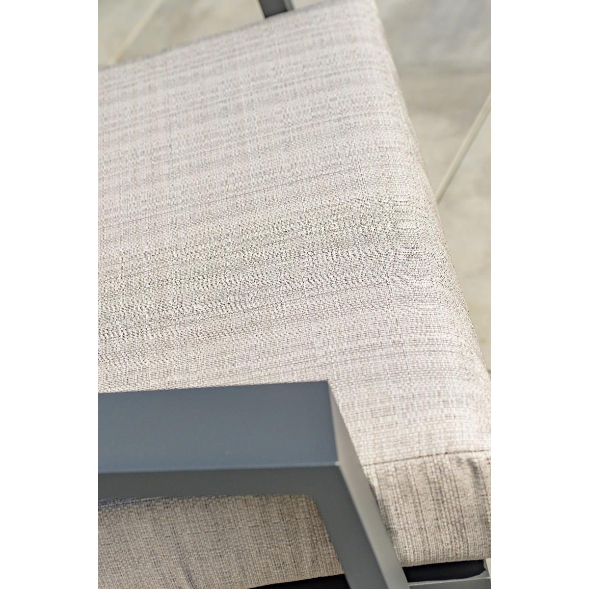 PARIS GARDEN Salon bas de jardin - 5 places - Aluminium - Anthracite - IBIZA