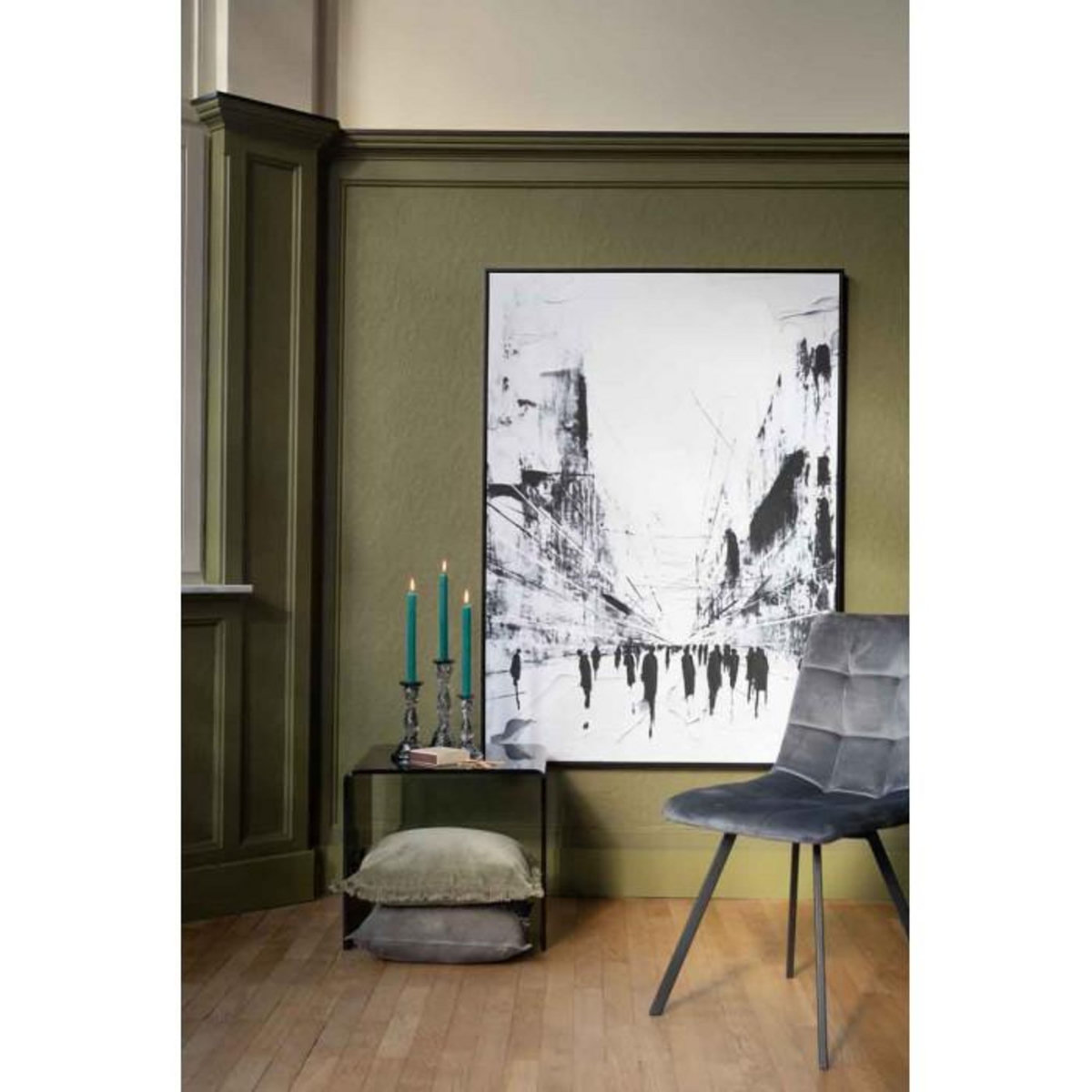 Paris Prix Lot de 2 Tables Gigognes  Magda  65cm Noir