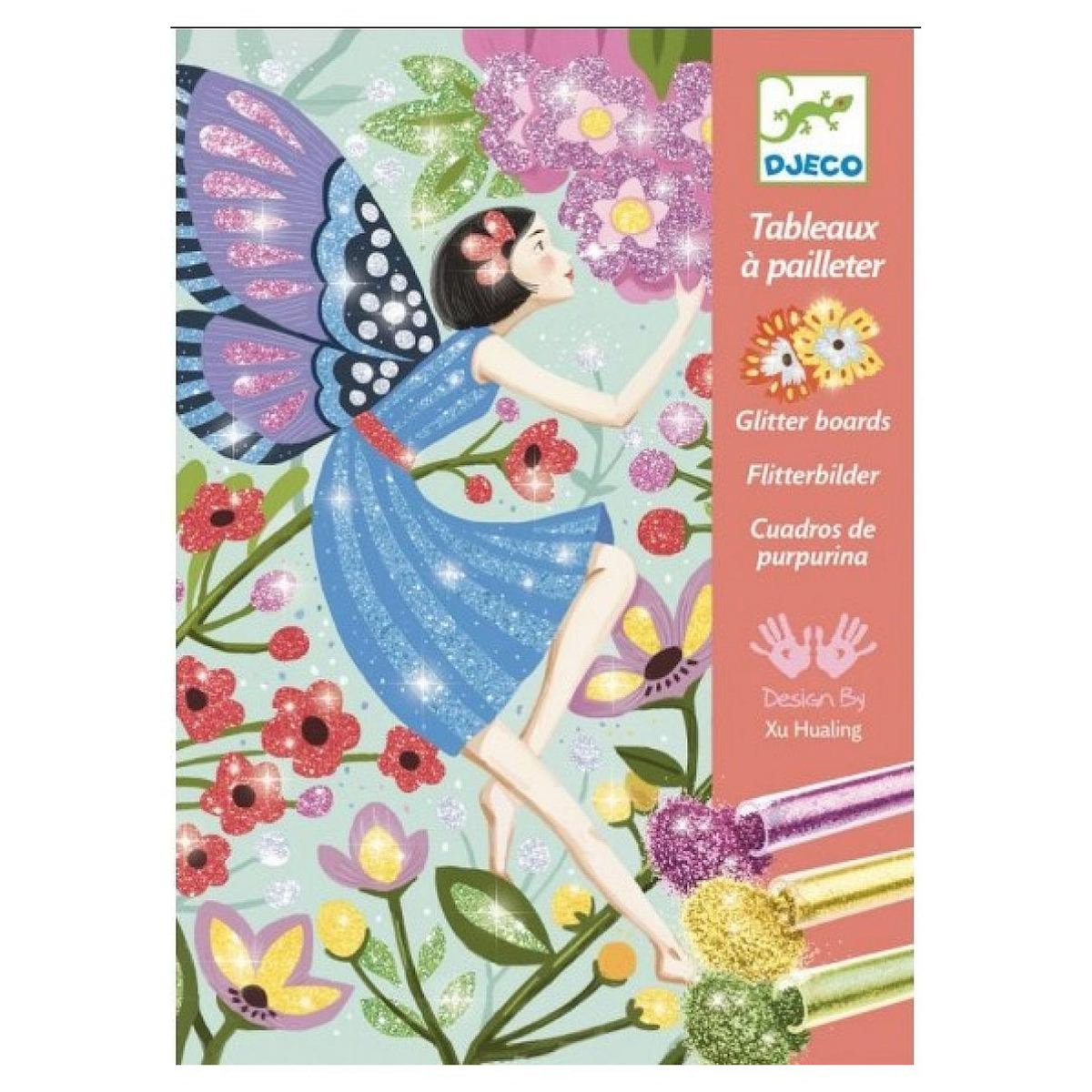 Djeco tableaux paillettes douceur des fees