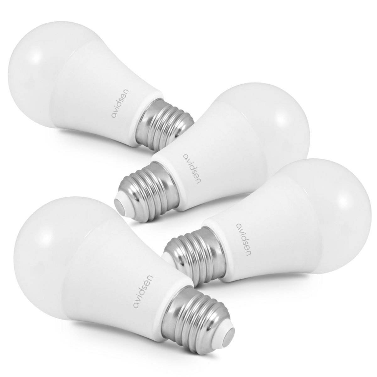 AVIDSEN Lot de 4 ampoules connectées E27 HOMELIGHT