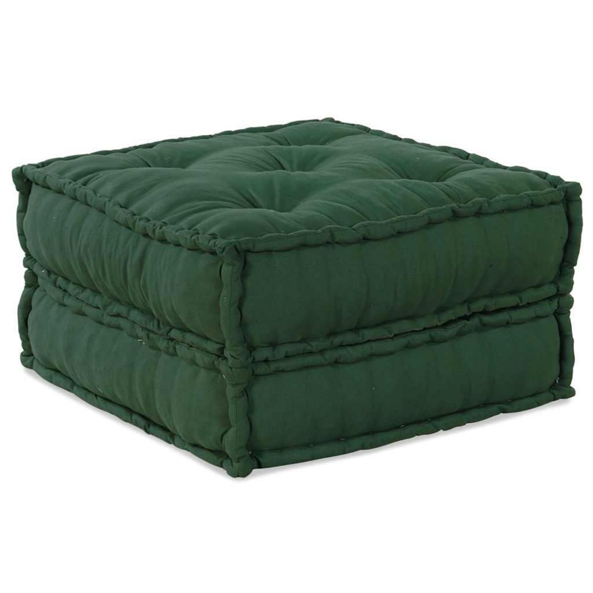 VIDAXL Pouf modulaire vert 70x70x36 tissu