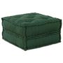 Voir la diapositive 1 : VIDAXL Pouf modulaire vert 70x70x36 tissu