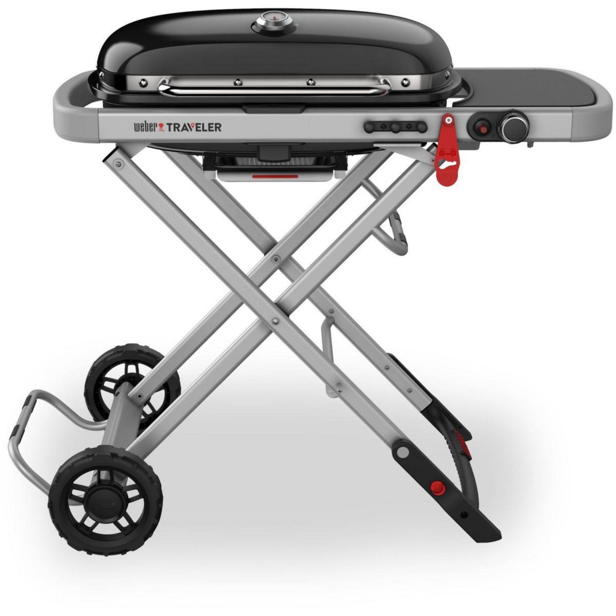 Weber Barbecue gaz Traveler Black sur chariot, 63.5x34.3 cmcm