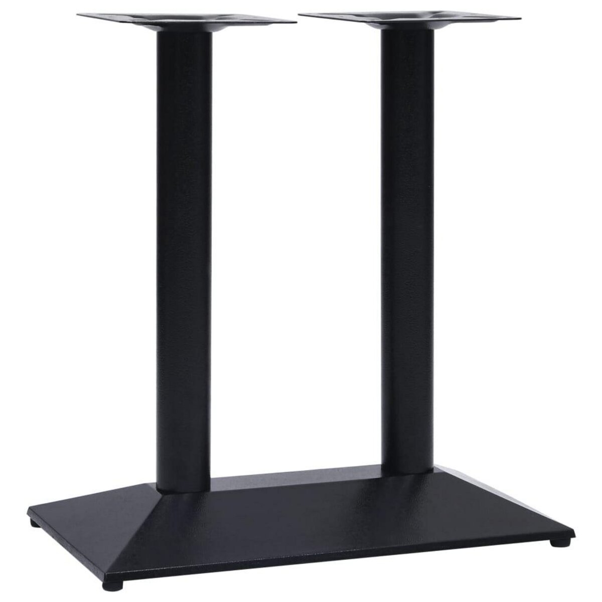 VIDAXL Pied de table de bistro noir 70x40x72 cm fonte