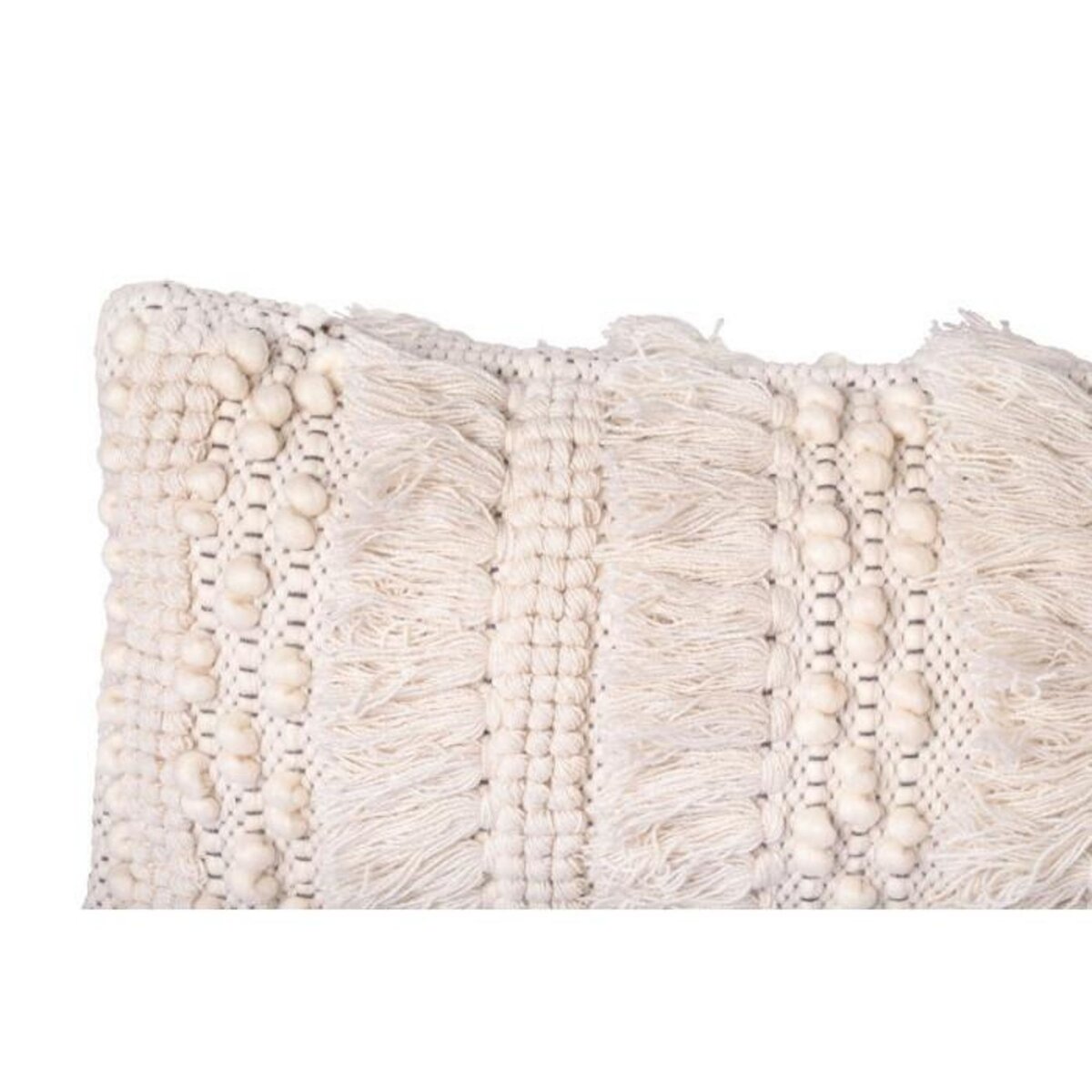 Paris Prix Coussin Tissé à la Main  Bohist II  35x95cm Naturel