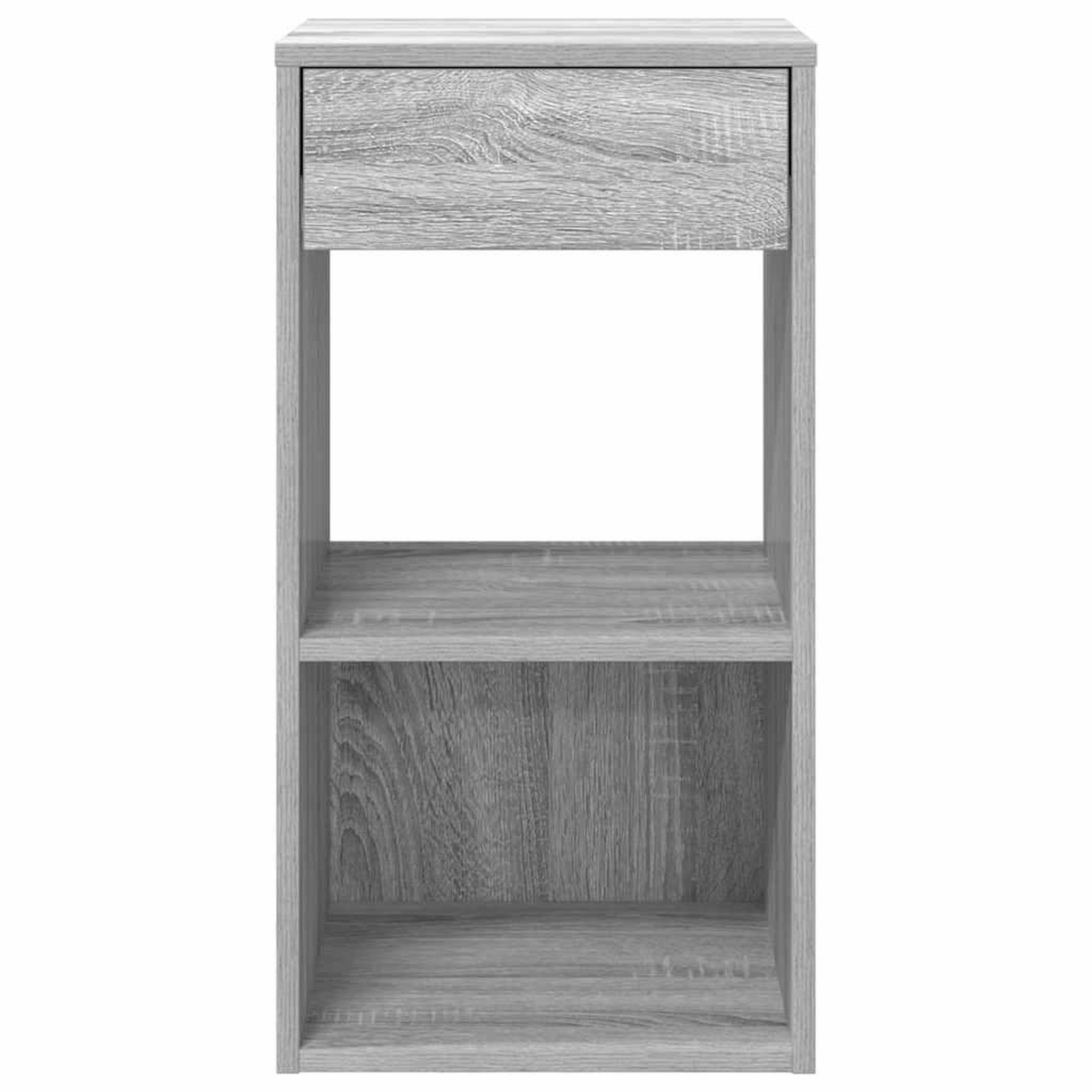 Voir la diapositive 4 : VIDAXL Tables de chevet avec tiroir 2 pcs sonoma gris 35x34x66,5 cm