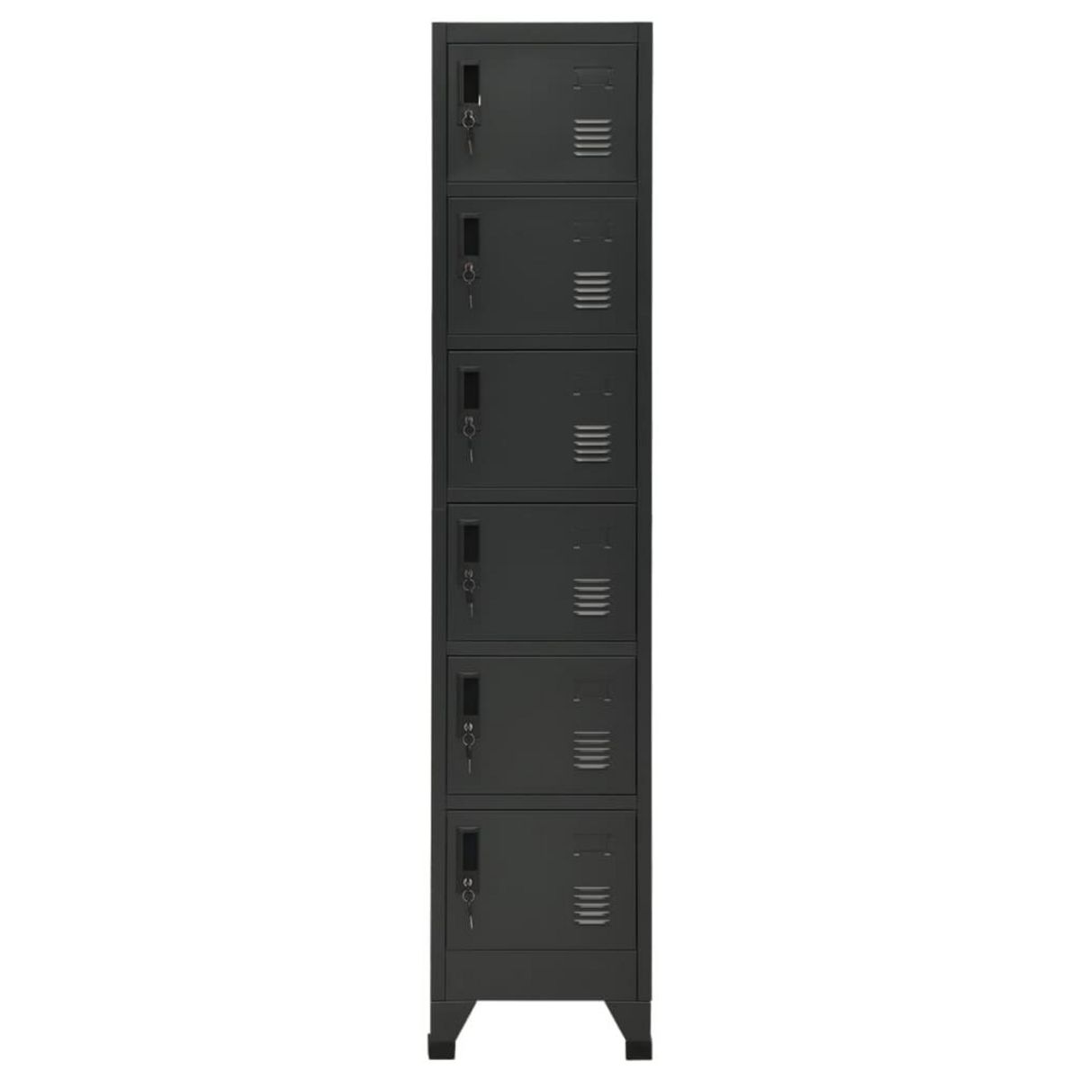 VIDAXL Armoire a casiers Anthracite 38x40x180 cm Acier