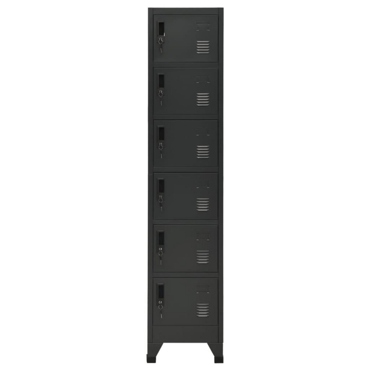 VIDAXL Armoire a casiers Anthracite 38x40x180 cm Acier