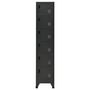 Voir la diapositive 2 : VIDAXL Armoire a casiers Anthracite 38x40x180 cm Acier