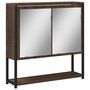 Voir la diapositive 2 : VIDAXL Armoire a miroir de salle de bain chene marron bois ingenierie