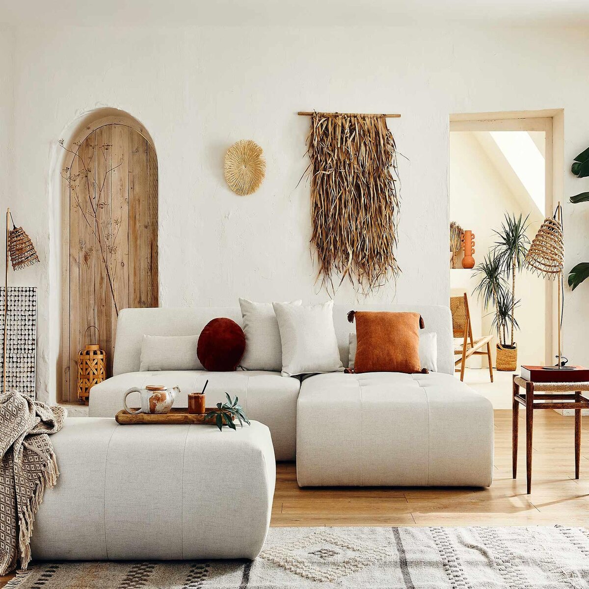 LISA DESIGN Onyx - canapé modulable d'angle réversible 4 places - en tissu