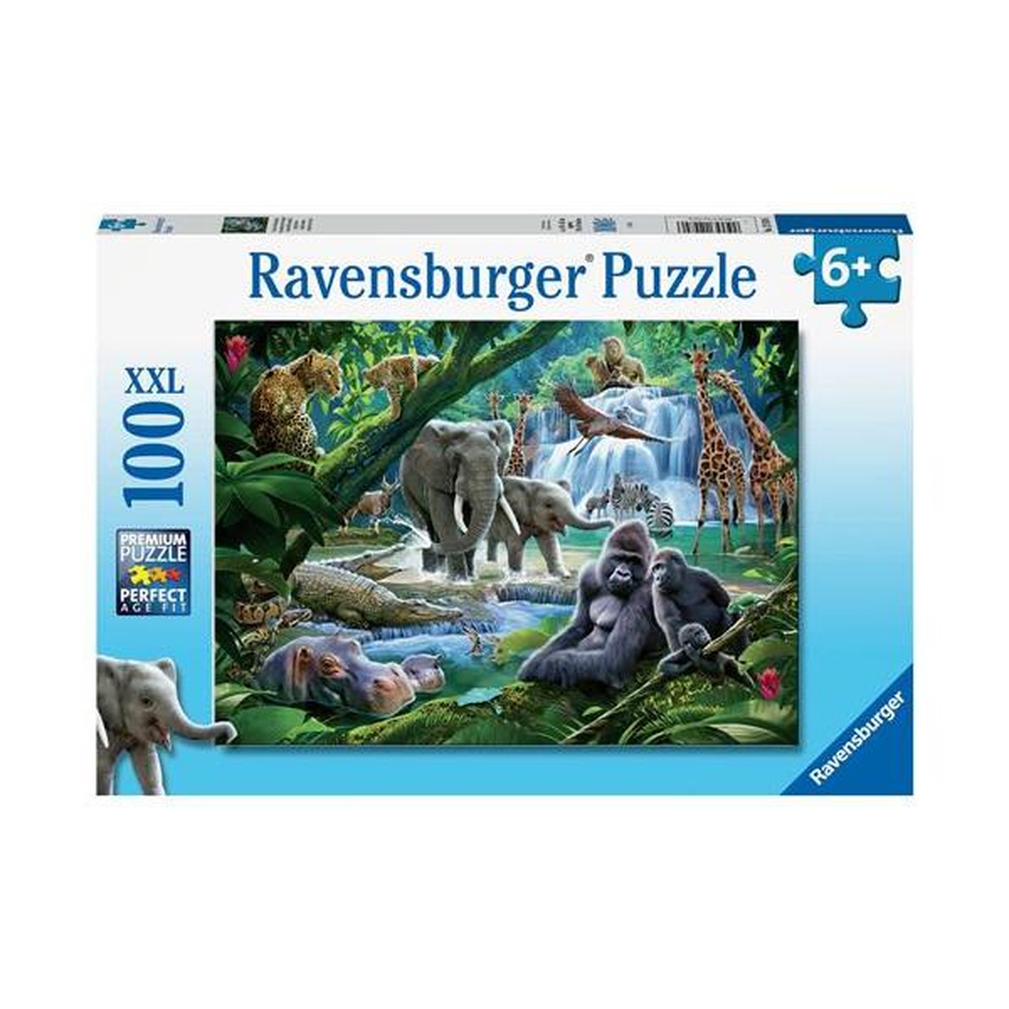 RAVENSBURGER Puzzle 100 pièces XXL Ravensburger Les animaux de la jungle