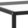 VIDAXL Table basse Noir avec verre trempe 100x50x35 cm