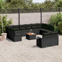 Voir la diapositive 1 : VIDAXL Salon de jardin avec coussins 13 pcs noir resine tressee