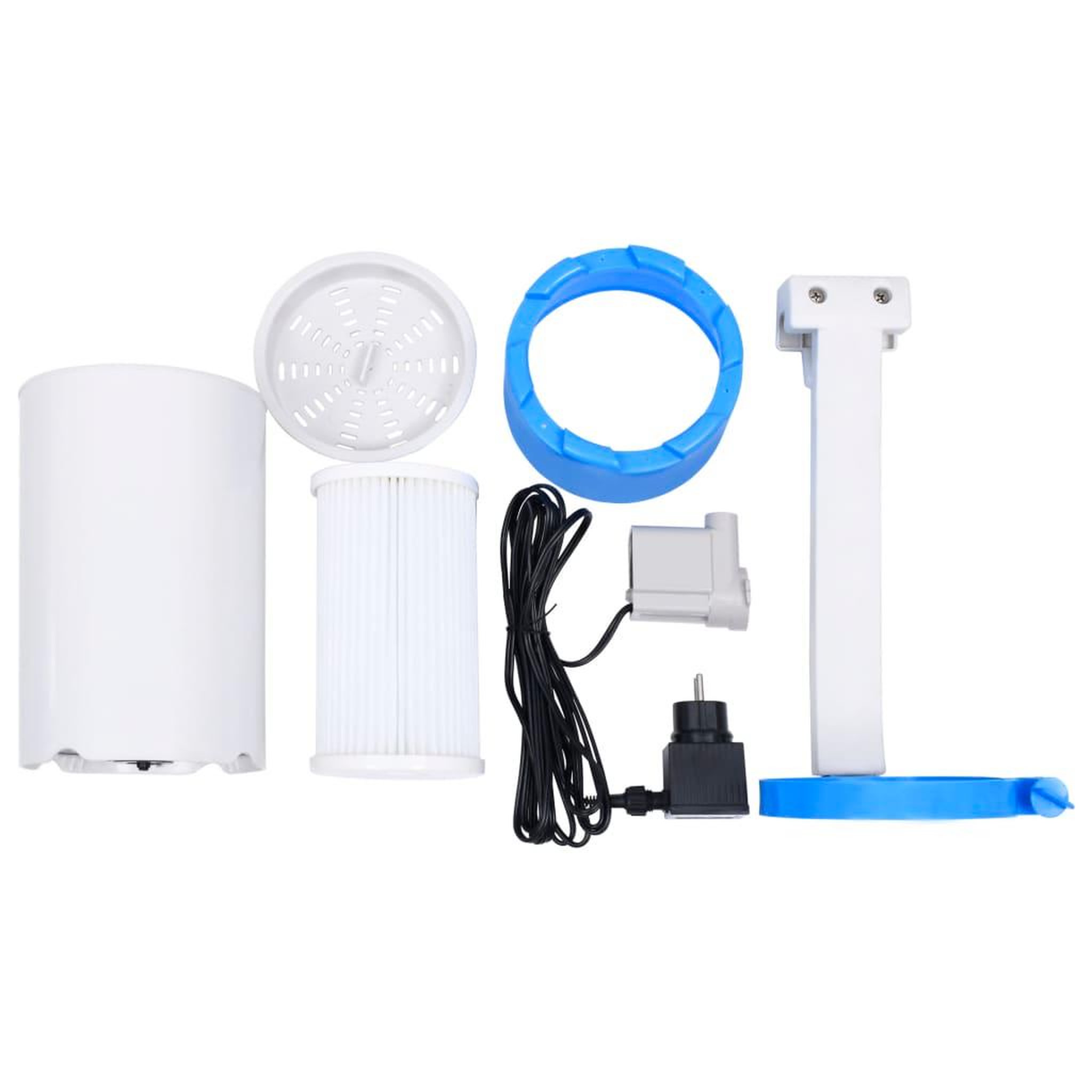 Voir la diapositive 2 : VIDAXL Ecumoire de piscine et pompe avec adaptateur 16 cm Plastique
