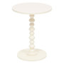 Voir la diapositive 1 : ATMOSPHERA Table d'Appoint Ronde  Alix  50cm Ivoire
