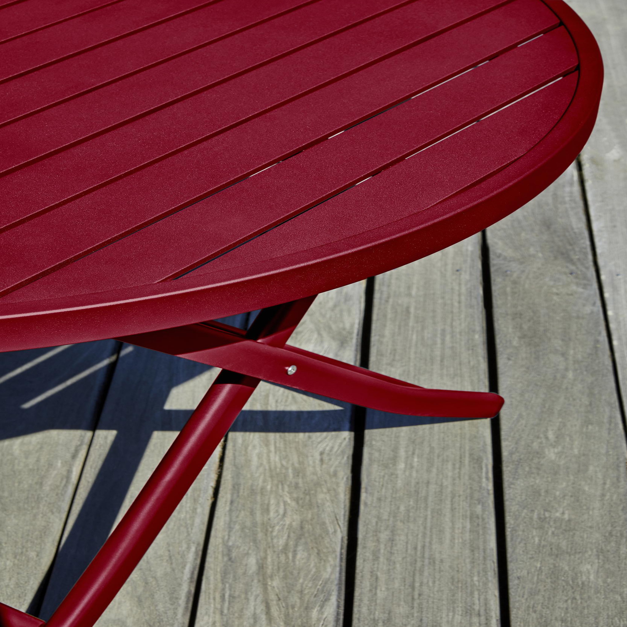 Voir la diapositive 5 : DCB GARDEN Ensemble repas de jardin rond en aluminium (4 places)