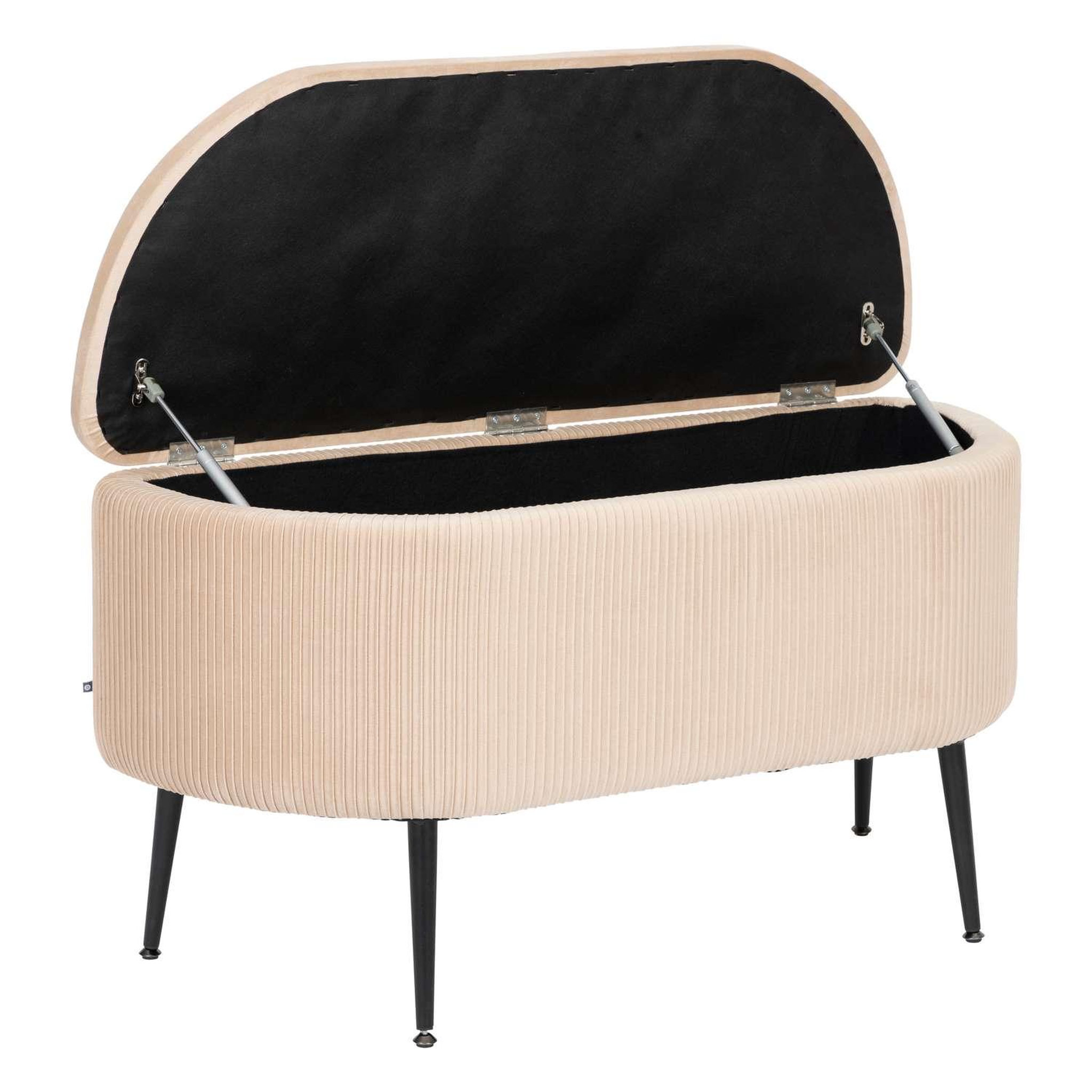 Voir la diapositive 3 : ATMOSPHERA Banc de rangement en velours SOLARO