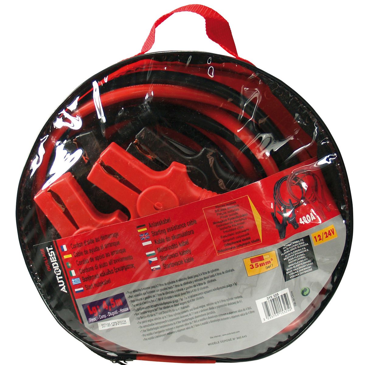 Autobest Câbles de démarrage 4.5m - 35 mm²