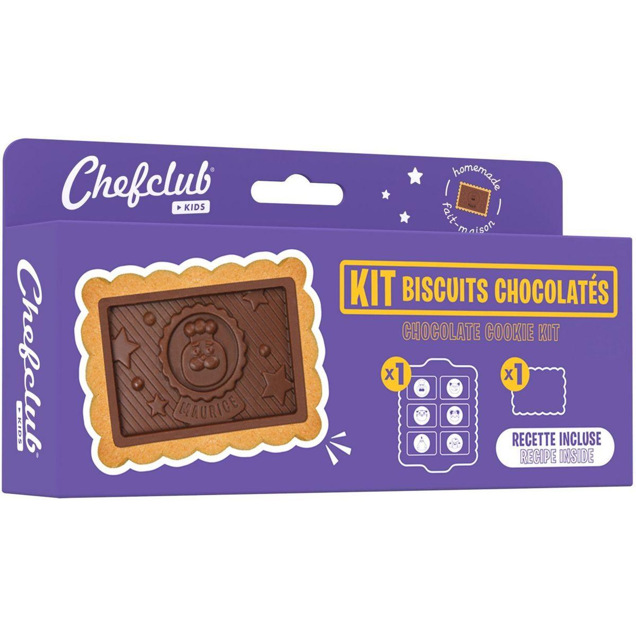 Voir la diapositive 2 : CHEFCLUB Moule à biscuits biscuits chocolates