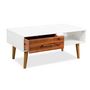 Voir la diapositive 4 : VIDAXL Table basse Bois d'acacia massif 90x50x40 cm