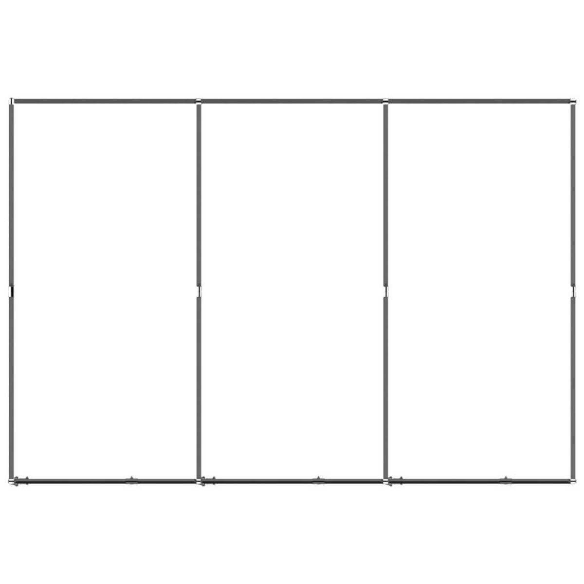 VIDAXL Chenil d'exterieur pour chiens Acier 5,53 m²