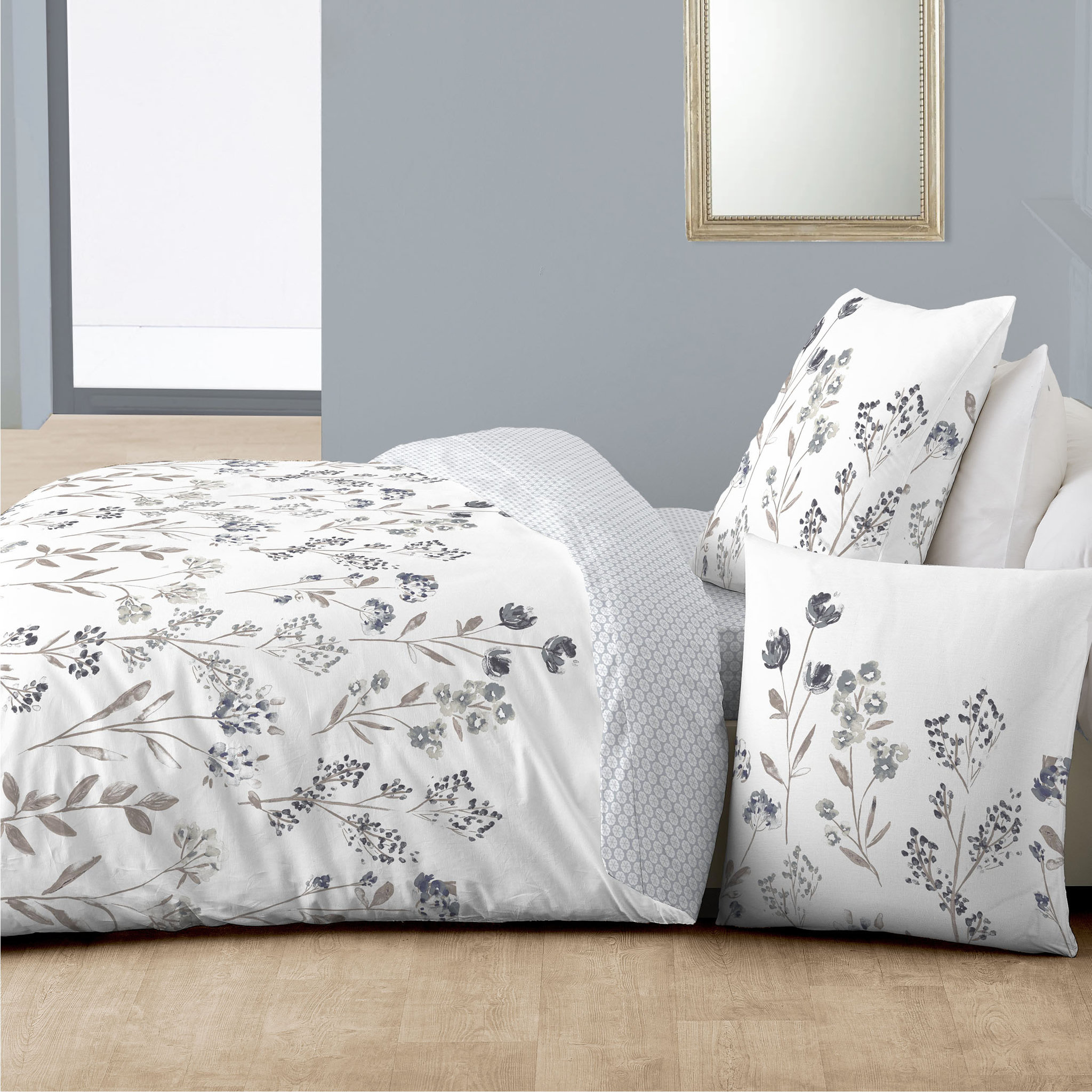Voir la diapositive 2 : Parure de drap en coton 51 fils  ANA