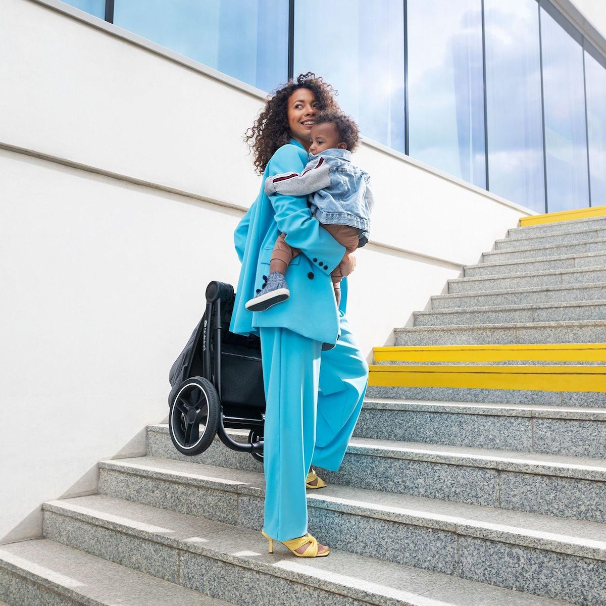 KINDERKRAFT Poussette combinée 2 en 1 avec suspension et protection UPF50+