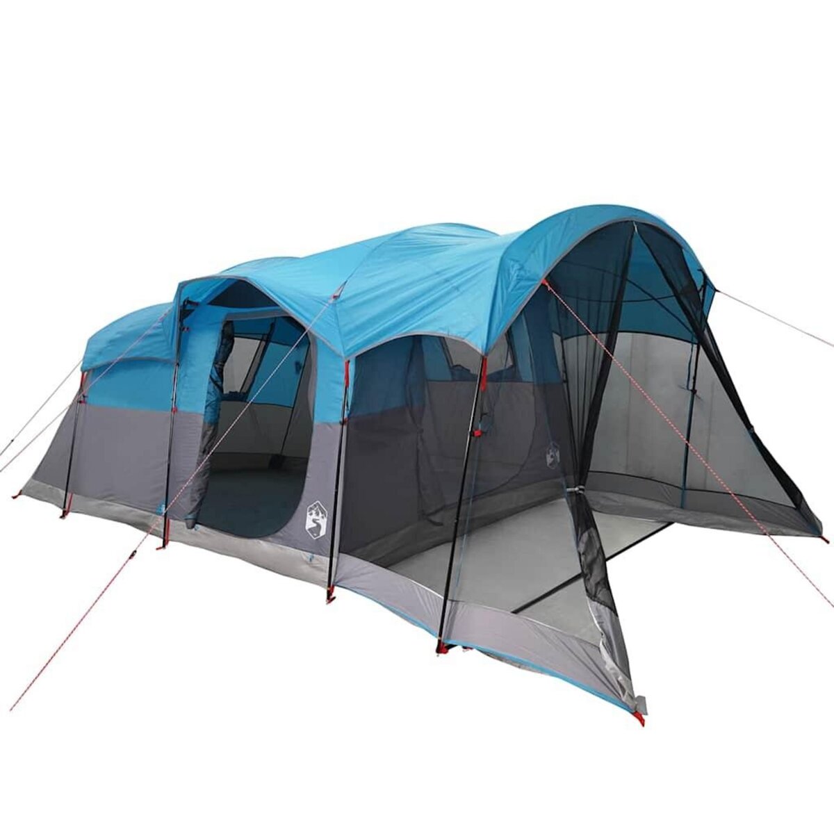 VIDAXL Tente familiale tunnel 8 personnes bleu impermeable