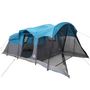 Voir la diapositive 4 : VIDAXL Tente familiale tunnel 8 personnes bleu impermeable