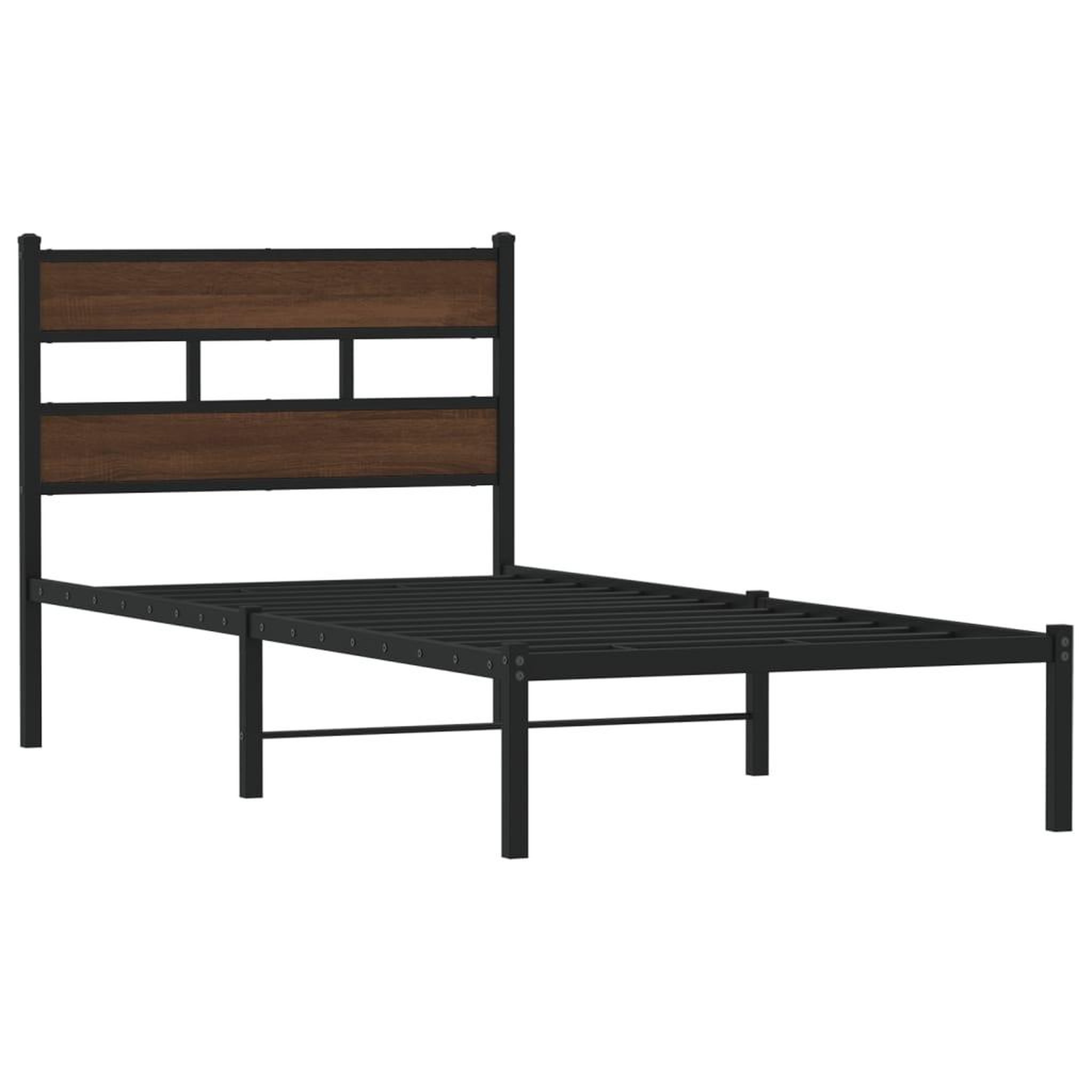 Voir la diapositive 3 : VIDAXL Cadre de lit sans matelas avec tete de lit 90x190 cm