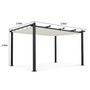 Voir la diapositive 6 : MARKET24 Pergola en aluminium CORDOBA - Ecru - 4 x 3 m