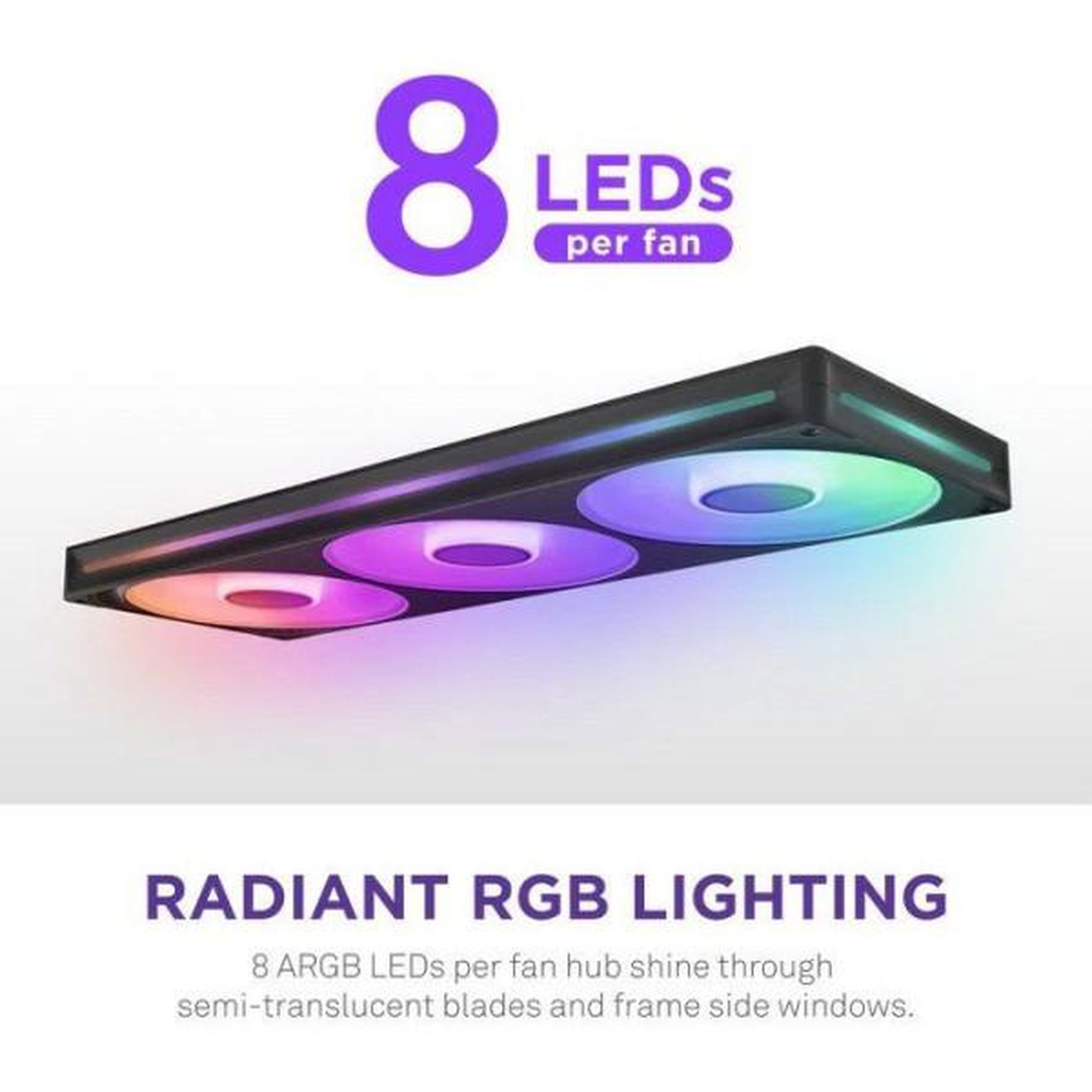 Voir la diapositive 5 : NZXT Ventilateur PC NZXT F420 RGB Core RGB silencieux 140 mm
