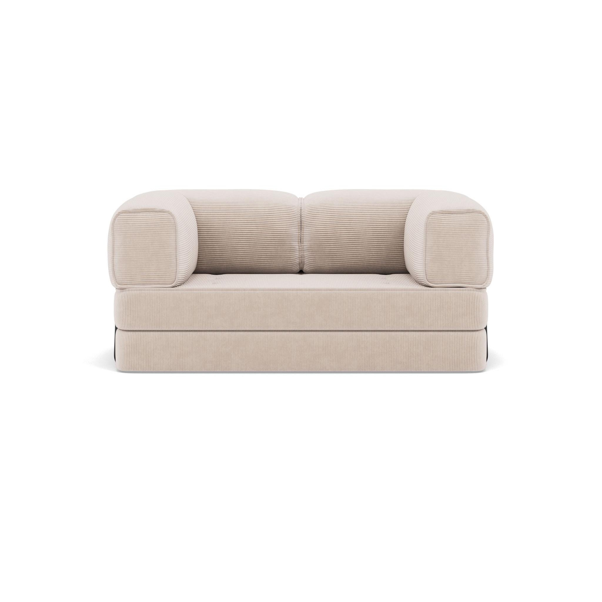 Voir la diapositive 1 : BEST MOBILIER Poppy - canapé 3 places convertible en velours côtelé