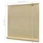 Voir la diapositive 6 : VIDAXL Store a rouleau bambou naturel 120x160 cm
